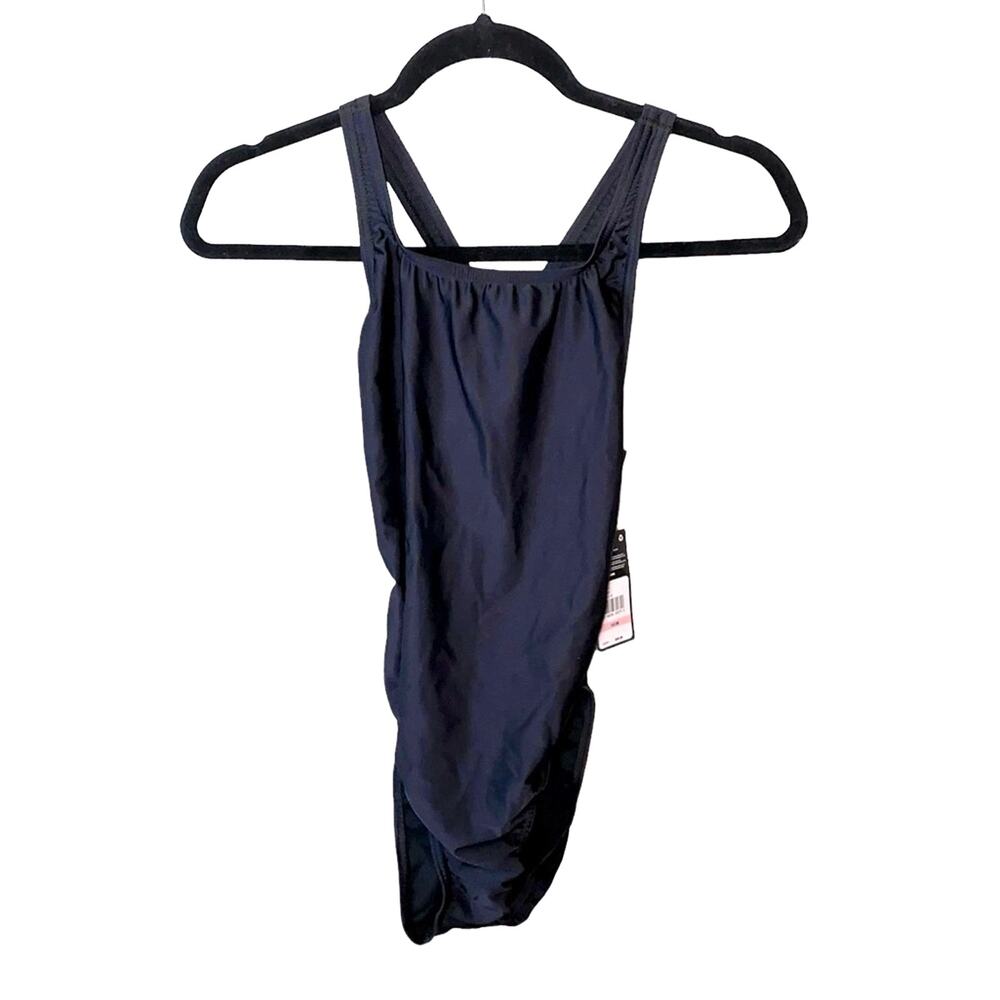 Speedo Pro LT One-Piece Swimsuit Black Size 10/36 NWT Training Lap Swim Team